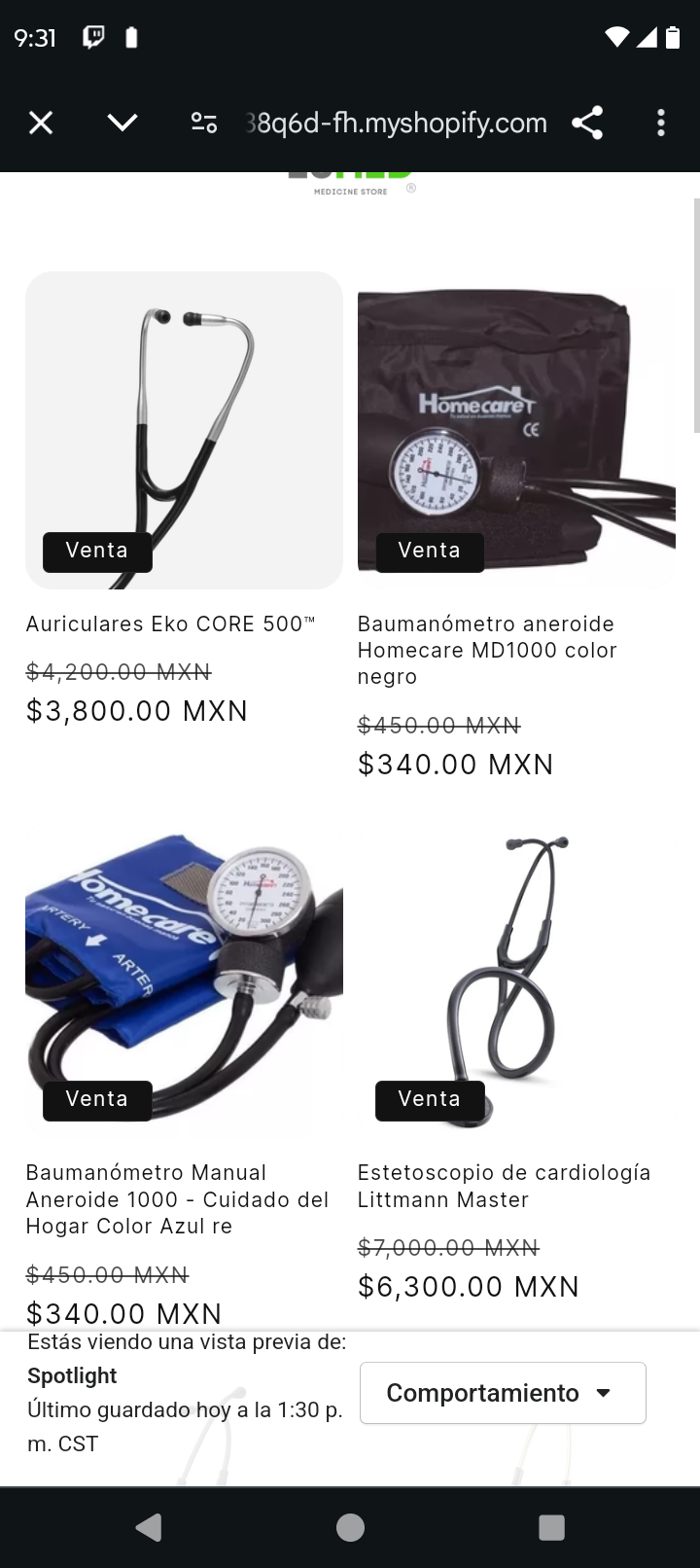 Baumanómetro aneroide Homecare MD1000