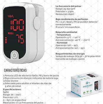 Inhalacare - Oxímetro De Pulso P/Dedo Fs10e Inhala Care By Homecare
